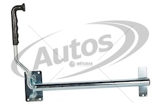 Držák dveří skříně návěsu 420mm krátký 6x pr.6mm, pozink uni 0073963_A