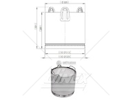 Filtr pevných částic dpf cordierit 12x10  - repas scania p, g, r, t, f ,n, k  euro 6 0293231_A