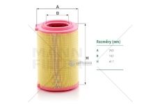 Filtr vzduchu daf xd 09.2022- / xf ii / xg/ xg+ mx11/13  euro 6 od 06.2021 0559147_A
