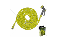 Flexibilní, smršťovací zahradní hadice 7,5m-22m s postřikovačem - limetka TRICK HOSE