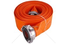 Hadice B75 PVC Orange 10m se spojkami, 3", 10m, HERON