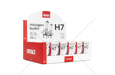 Halogenová žárovka H7 12V 55W UV filtr (E8) sada 30ks AMiO-04399