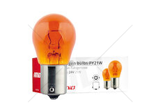 Halogénové žárovky PY21W BA15s 24V 21W AMBER 10ks