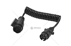 Kabel spirálový 3m, 13 pólů zástrčka / 7 pólů zástrčka