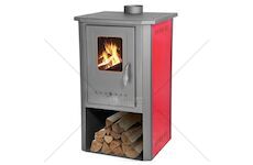 Kamna Thalia Pella 5,4 kW, 85 cm, červená