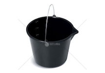 Kbelík 12L černý s nálevkou KBU12L-S411