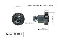 Kladka bočnice KOGEL,TSE  RD629B