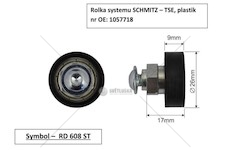 Kladka bočnice SCHMITZ TSE2  plastiková  RD608ST