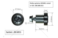 Kladka bočnice SESAM krátká  RD609S