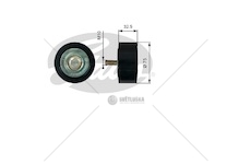 Kladka napínače drážkového řemene daf 106xf mx euro 6 0221493_A