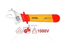 Klíč elektrikářský nastavitelný, 250mm, 1000V, industrial, CrV TOTAL