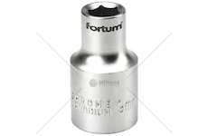 Klíč nástrčný, 1/2', 9,0mm, L 38mm, 61CrV5, FORTUM