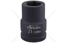 Klíč nástrčný rázový, 3/4“, 21mm, L 52mm, CrMoV, FORTUM