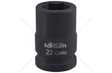 Klíč nástrčný rázový, 3/4“, 22mm, L 52mm, CrMoV, FORTUM