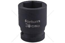 Klíč nástrčný rázový, 3/4“, 30mm, L 54mm, CrMoV, FORTUM