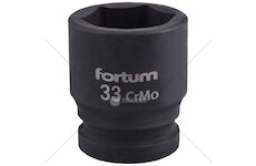 Klíč nástrčný rázový, 3/4“, 33mm, L 57mm, CrMoV, FORTUM