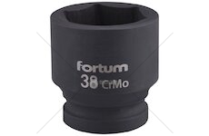 Klíč nástrčný rázový, 3/4“, 38mm, L 57mm, CrMoV, FORTUM