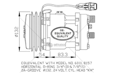 Kompresor klimatizace MAN L2000 93- ,F2 NRF NRF32708