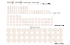 Kotouče plstěné leštící, sada 120ks EXTOL PREMIUM