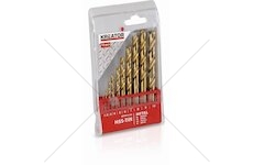 KRT012102 - 10 ks HSS Vrtáků do kovu TIN SET 1-10 mm KREATOR