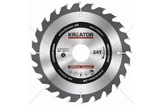 KRT020410 - Pilový kotouč na dřevo 165mm, 24T KREATOR