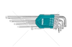 L-klíče TORX prodloužené, sada 9ks, 10-50mm, CrV TOTAL