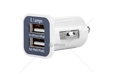 LADOWARKA SAMOCHODOWA 1A + 2.1A=3.1A TYP 2XUSB  AM01026