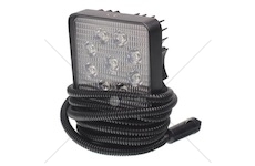 LED pracovní světlo 27W,12-24V,9x3W, FI 76mm upevnění na magnet