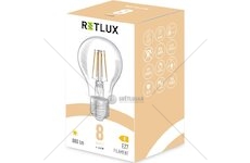 LED žárovka filament 8W E27 A60 WW RFL 402 RETLUX