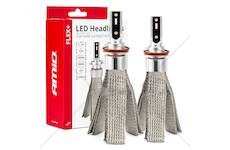 LED žárovky hlavního svícení FLEX+ H8 H9 H11 H16 canbus 6000K 12V 24V AMIO-03663