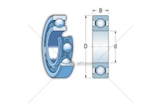 Ložisko 6211 2Z kuličkové ložisko
