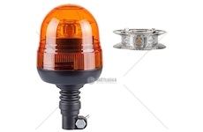 Maják oranžový CREE LED 12-24V na tyčku pružné uložení / výška 240mm