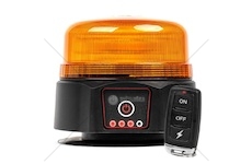 Maják výstražný jednozáblesk 12v/24v 39xled/19w, magnetický, aku 7,4v/ dálkové ovládání am03932_A
