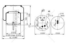 Mech, pneumaticke odpruzeni PHOENIX 1DF23G-1