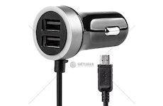 Nabíječka do auta 12/24V Micro + 2x USB 2.4A PCH PRO-01