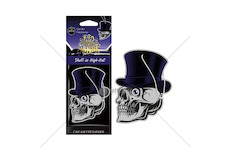 Osvěžovače vzduchu AROMA CAR MUERTOS Skull in Hat Black Oud