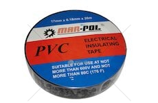 Páska izolační PVC, 17mmx0,18mmx26m, černá MAR-POL