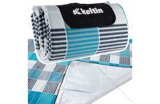 Pikniková, plážová deka s termoizolací 200×200 cm, šedomodrá - KELTIN