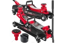 Pojízdný hydraulický zvedák 2.5t, nízkoprofilový, s prodloužením RED TECHNIC