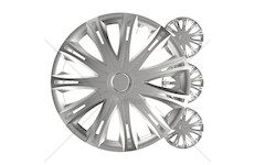 Poklice Spark 16” stříbrná sada 4ks COLOR BOX