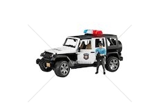 Policejní Jeep Wrangler Rubicon + policista a maják 02526 BRUDER