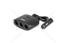 Prodlužovací zásuvkai 2x USB-A ON/OFF 12V 24V 100W 70cm AMIO-04362