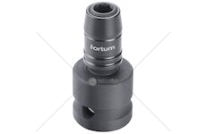 Rázový adaptér 1/2"čtyřhran na hroty 1/4", CrMoV FORTUM