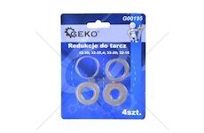 Redukční kroužky pro pilové kotouče s otvorem 32 mm, sada 4 ks GEKO