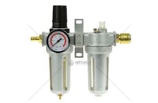 Regulátor tlaku s filtrem, manometrem a přim. oleje 1/2