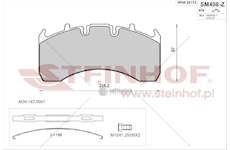 Sada brzdových destiček, kotoučová brzda STEINHOF SM498/1-Z