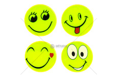 Sada fluorescenčních samolepek SMILE AMIO-03941