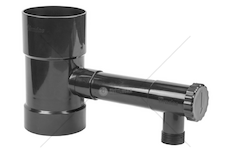 Sběrač dešťové vody 80 mm s ventilem 1