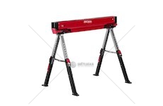 Skládací podpěra/koza s protiskluzem, nastavitelná výška 61,5–79 cm - KRAFT&DELE