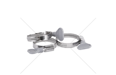 Stahovací páska nerezová s motýlkem 12–20 mm, šedá – BRADAS